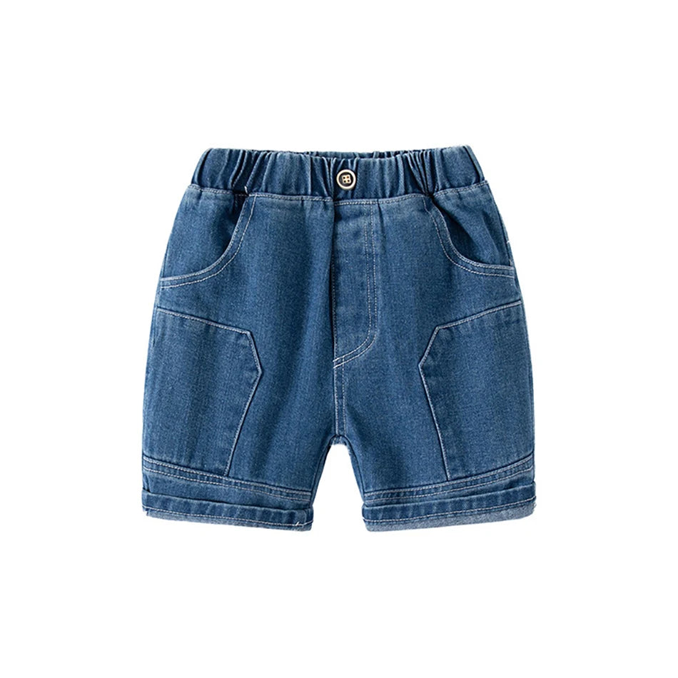 Federico Boys Summer Jean Shorts Solid Color Fashion Elastic Waist - GuGuTon baby store - Baby Fashion - Toddlers Outfits - Babies Outfits - Toddler Clothes - Kids Clothing - Newborn Clothes - Newborn Wear - Kids Wear - Trending Clothes - Trending Outfits - Fall Fashion - Winter Fashion - Girls Clothes - Boys Clothes - Babies Wear - Kids Accessories - KidsWear - Summer Clothes - Summer Fashion - Summer Trend - Falls Sweaters - Tops - Bottom - Jeans - Blouse - Dresses - Newborn Dresses - Toys