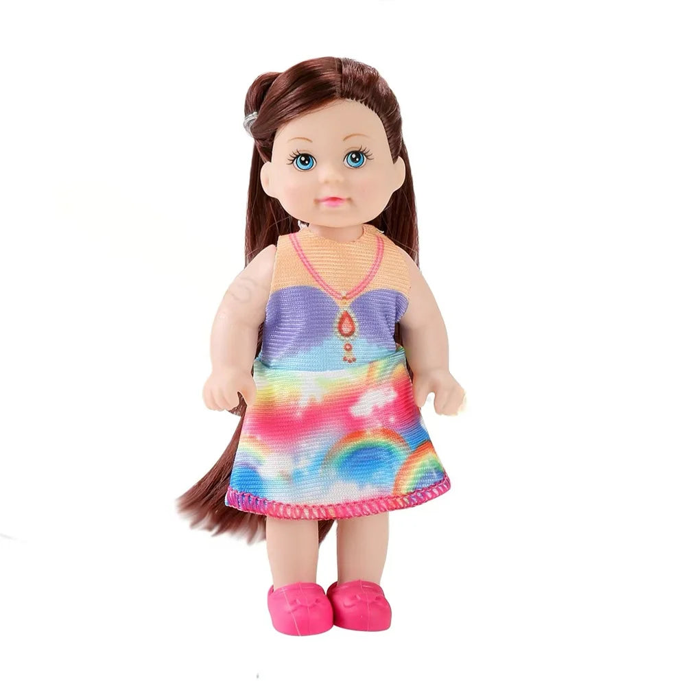 Multi style set with optional mini baby palm dolls, girl player toys, gifts
