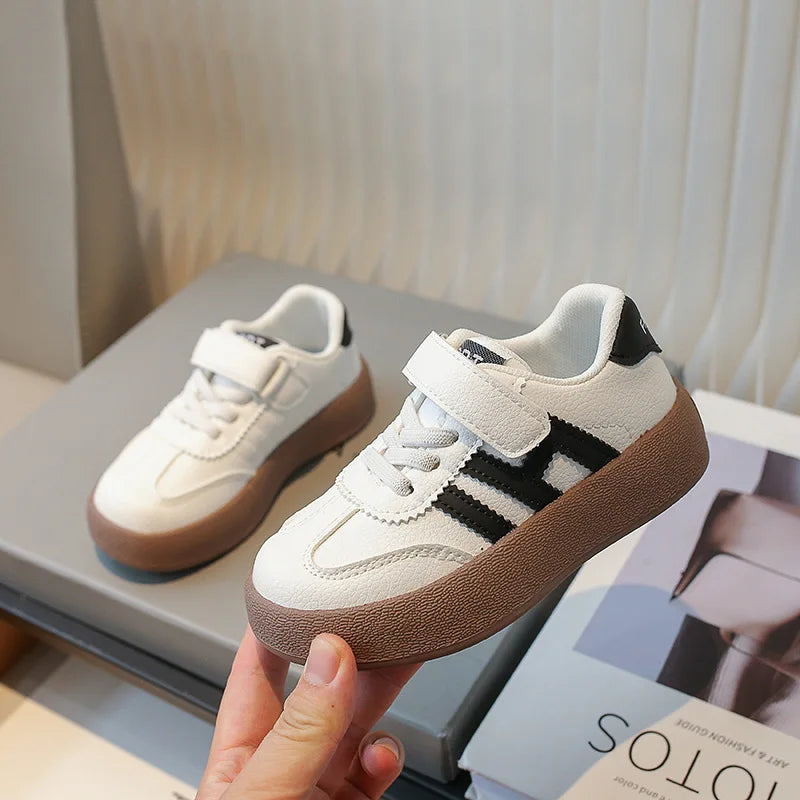 Children's Skate Shoes Girls White Sneakers 2026 Autumn New Fashion Boys Canvas Shoes Kids Sports Shoes Unisex Casual Shoes