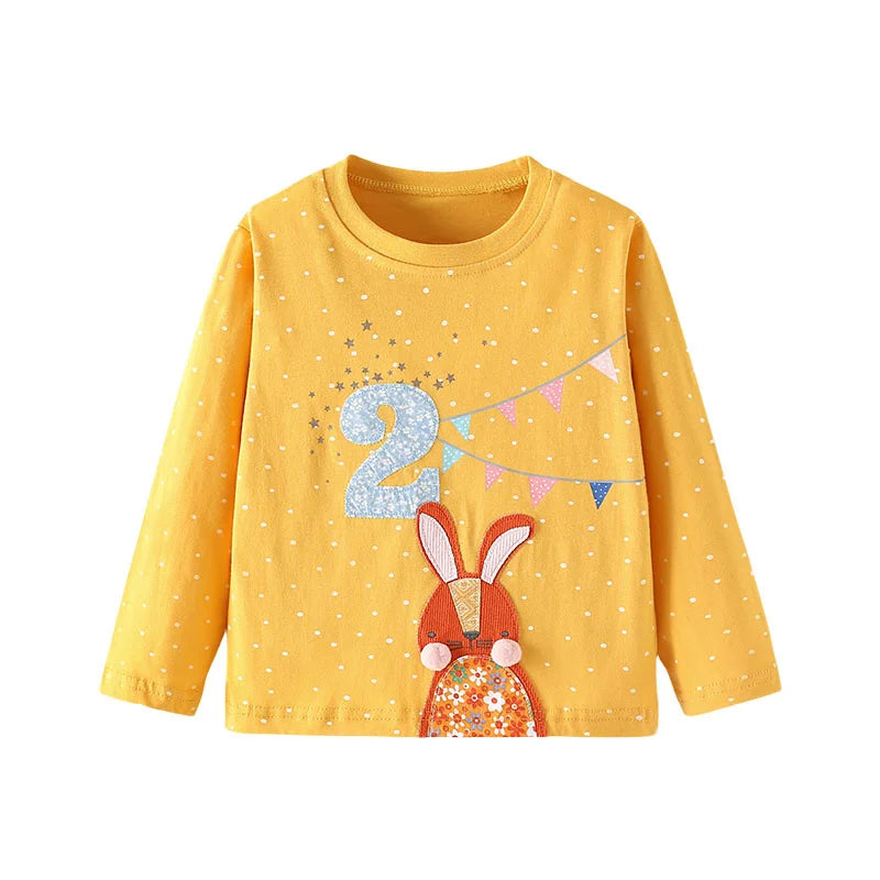 Alice Unicorn Long Sleeve Girls Tops