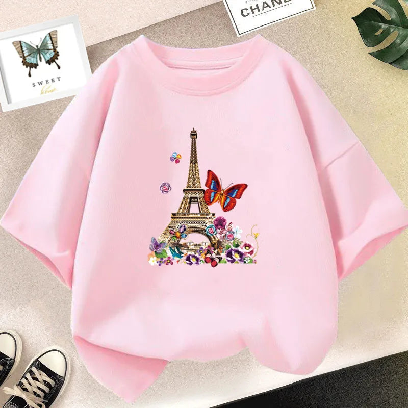 Abigail Pink Heart Flower Print Girls Tshirt Casual Cute T-Shirt Fashion - GuGuTon baby store - Baby Fashion - Toddlers Outfits - Babies Outfits - Toddler Clothes - Kids Clothing - Newborn Clothes - Newborn Wear - Kids Wear - Trending Clothes - Trending Outfits - Fall Fashion - Winter Fashion - Girls Clothes - Boys Clothes - Babies Wear - Kids Accessories - KidsWear - Summer Clothes - Summer Fashion - Summer Trend - Falls Sweaters - Tops - Bottom - Jeans - Blouse - Dresses - Newborn Dresses - Toys