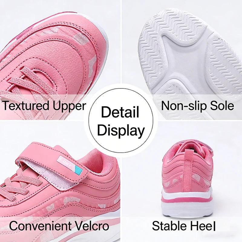 Girls Running Shoes Kids Sports Casual Sneakers Breathable Lightweight