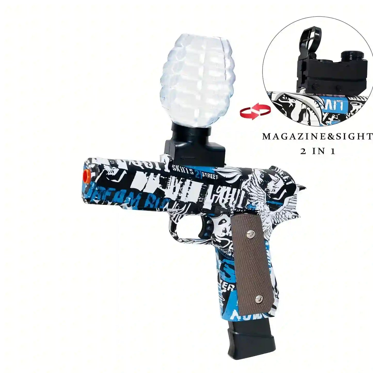 Electric Blaster Pistol Toy - Automatic Outdoor Gun Play