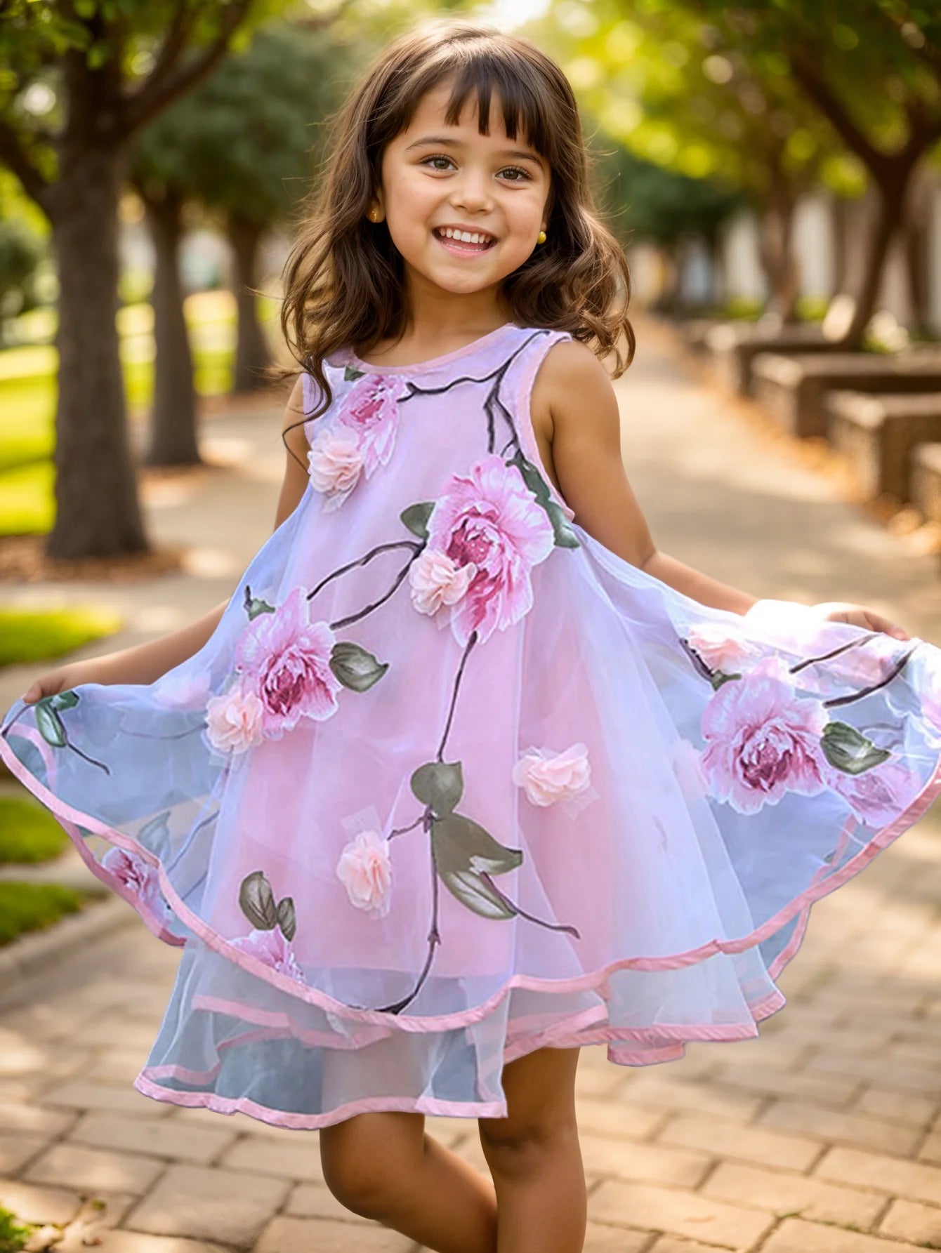 Girls Flower Bohemian Summer Dress ChildKids Girl Beach Dresses