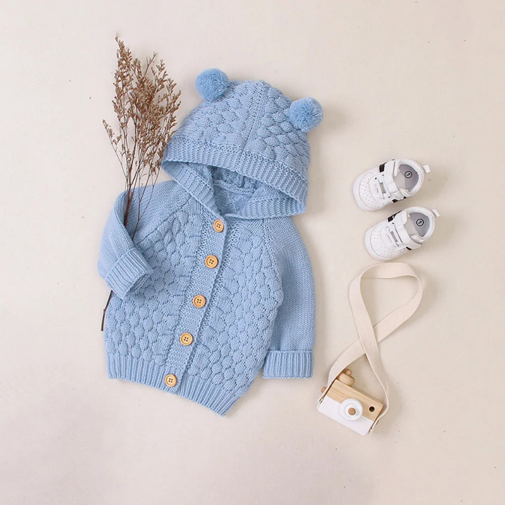 Adonis Hooded Baby Boys Clothing Sweaters