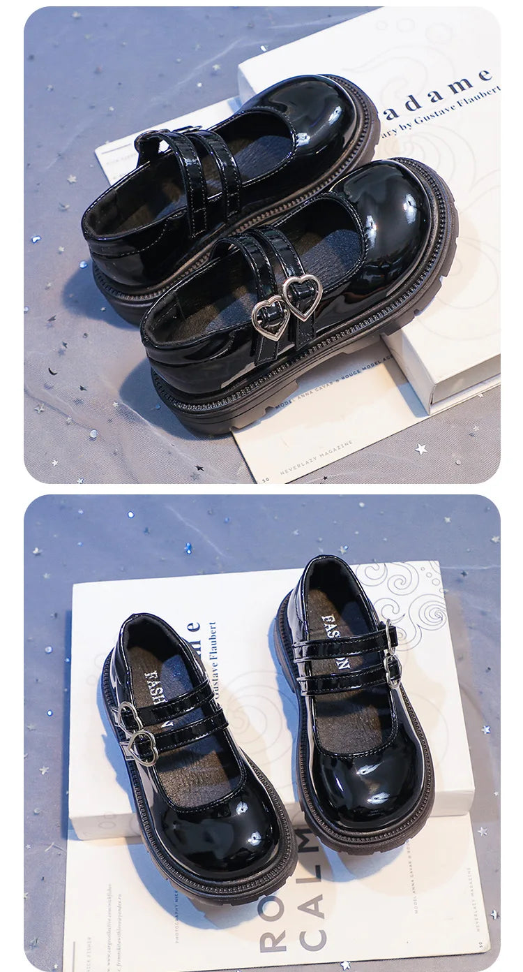 Fashion Girls Shoe 2025 Winter New Girls Soft Soled Loafers Retro Flat Versatile Girl Board Shoe