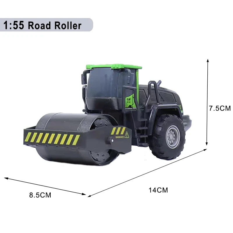 Engineering Vehicle Toys for Boys Alloy+Plastic Tractor Excavator Bulldozer Crane Truck Model Diecast Children Collection Gifts