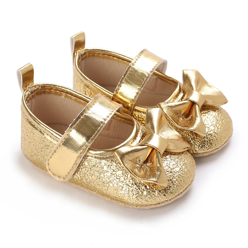 Baby Girls Shoes 0-18 Months First Walkers Soft Sole Spring Autumn Cute Bow Princess Shoes