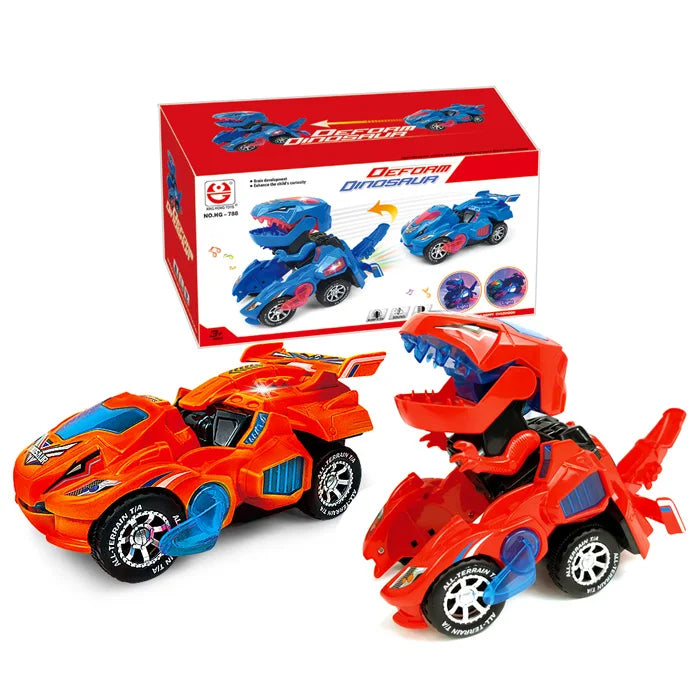 Transforming Dinosaur Car Toy for Kids 4-6 Years