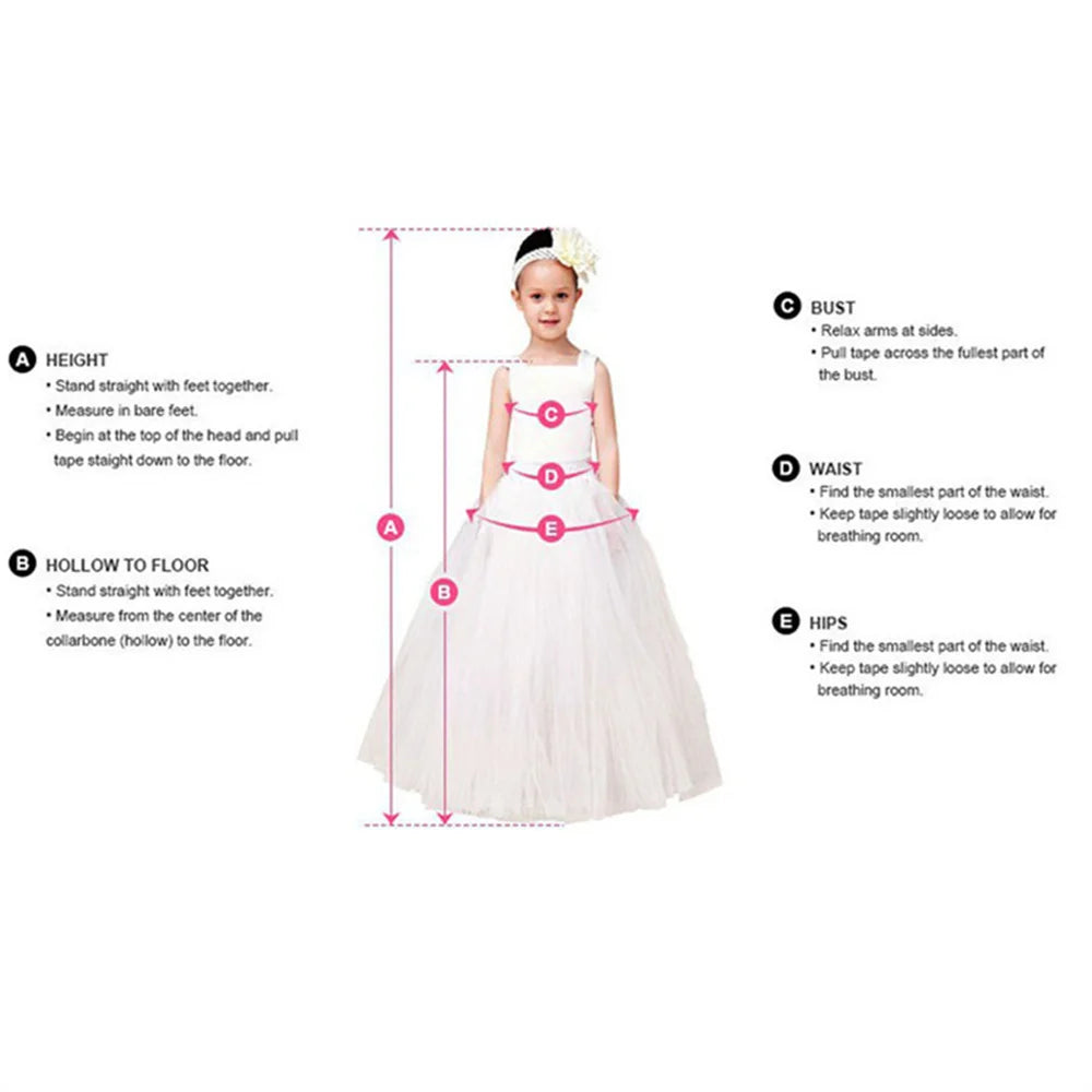 Luxury Flower Girl Dresses Long Sleeve for Wedding Prom Party  Dress