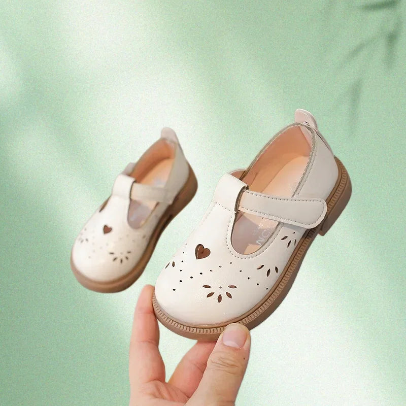 Summer Girls Love Shoes Breathable Suitable for School Footwear Autumn Flats