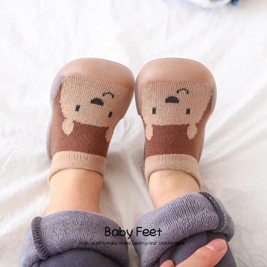 Baby Socks Shoes Boy Girl Fashion Toddler Shoes Anti-Slip  Soft Rubber Shoes