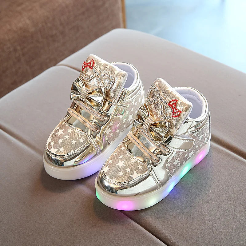 Lyra Kids Light Up Sneakers - Luminous Board Shoes for Spring