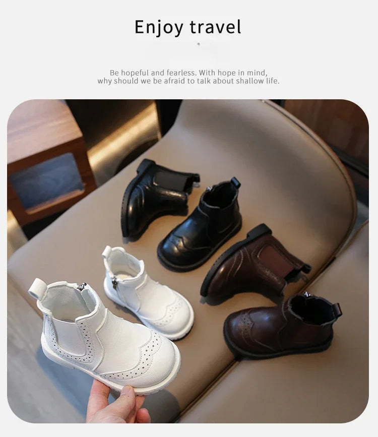Versatile Baby Girl Boot Must-have Outdoor Lounging for Spring Autumn Clssic Princess Chelsea Short Boots Shoes