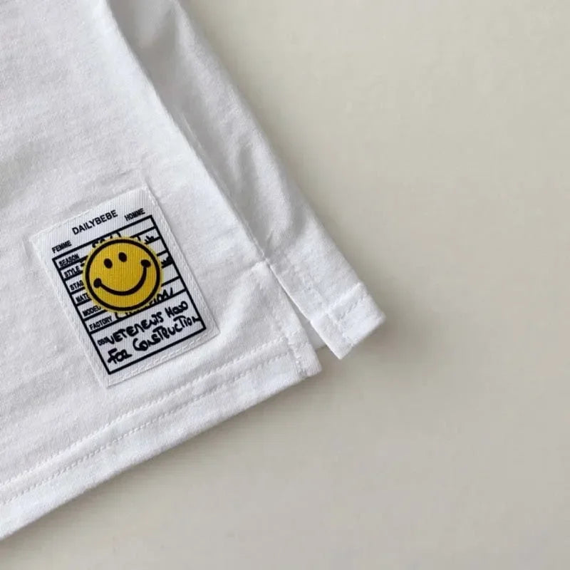 Marcos Simple Smiling Face Casual Tees