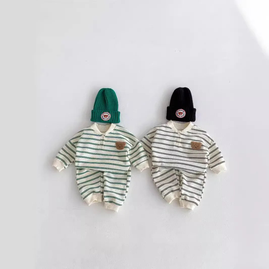 Camden Striped Teddy Bear Lounge Set