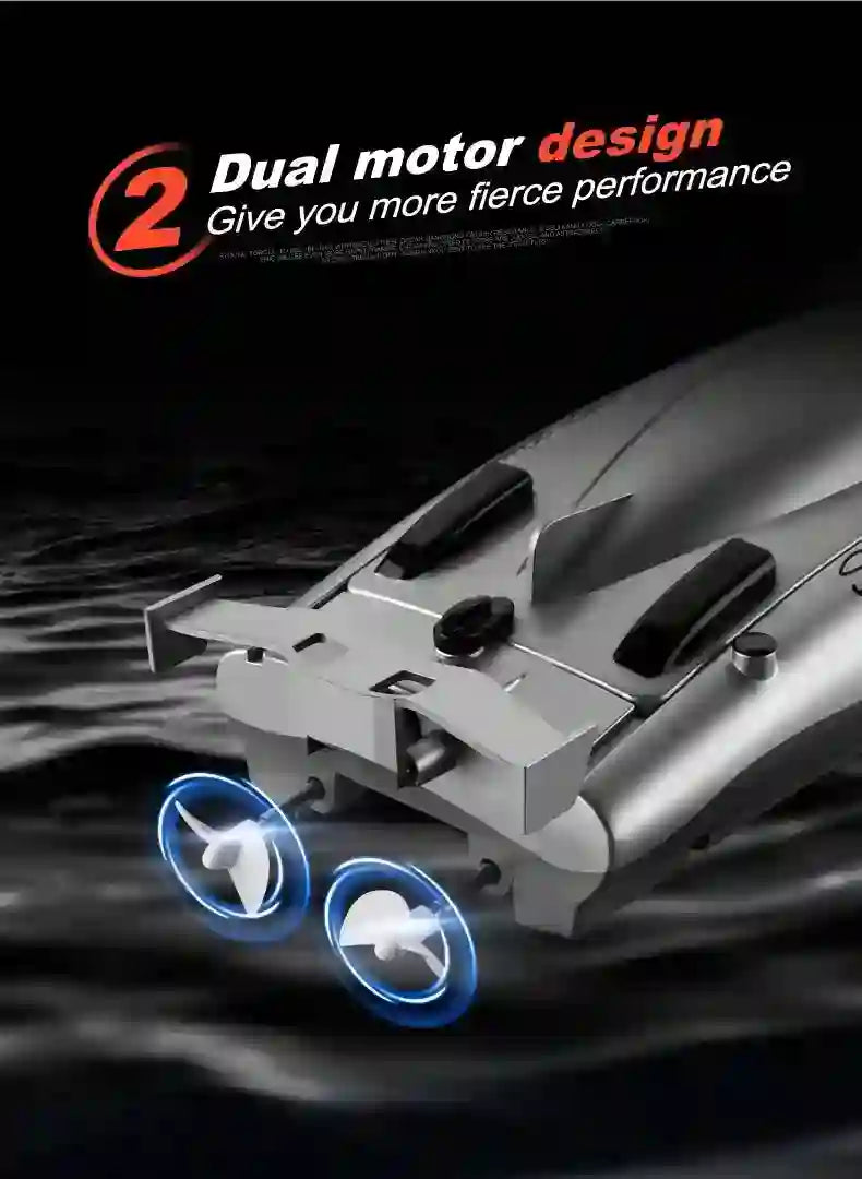 30KM/H RC Boat - Dual Motor Waterproof with Remote Control