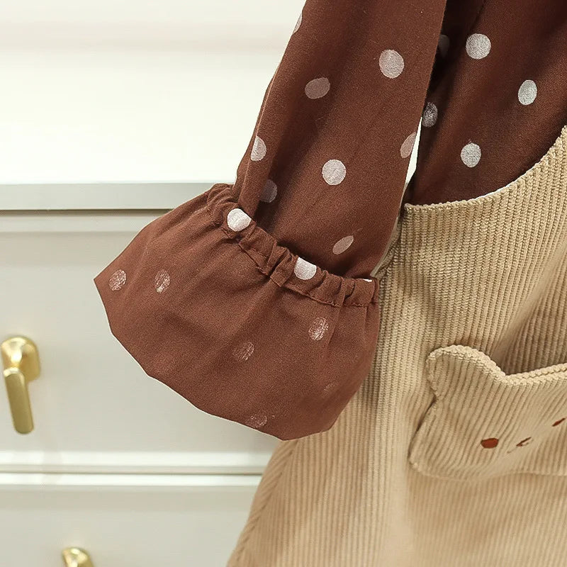 Girls Autumn Dress New Style Baby Girl Dress Stylish Children's Princess Dress Bear Baby Clothes