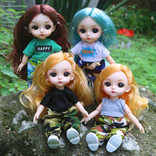 doll 16cm Cute And Elegant Style, 13 Articulated Dolls With Movable Joints