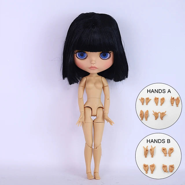 ICY DBS Blyth Doll BJD Joint Body tan Skin Matte Face Set Doll 1/6 30cm Girl Gift Anime SD