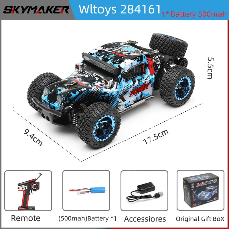 WLtoys 1/28 rc car 284010 284161 4WD Drive Off-Road 2.4G 30KM/H High Speed Alloy Car 1:28 Rally Racing  Car Toys for Kids Gift