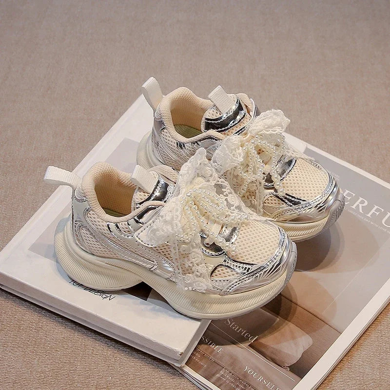 Girls' Sports Fashion Dad Shoes 2025 Spring