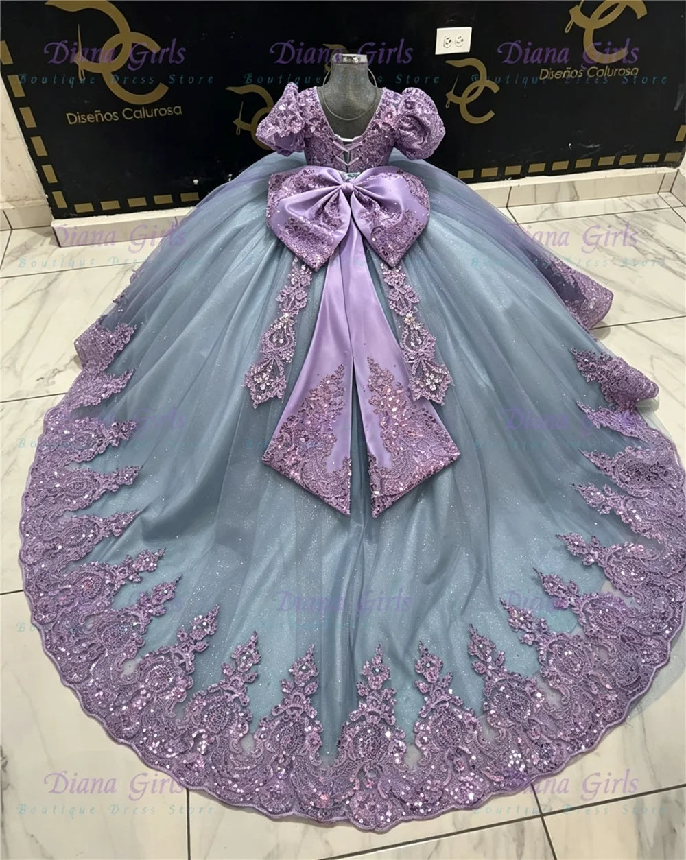 Gorgeous Flower Girl Dresses Quality Lace Applique Off Shoulder First Communion Dress