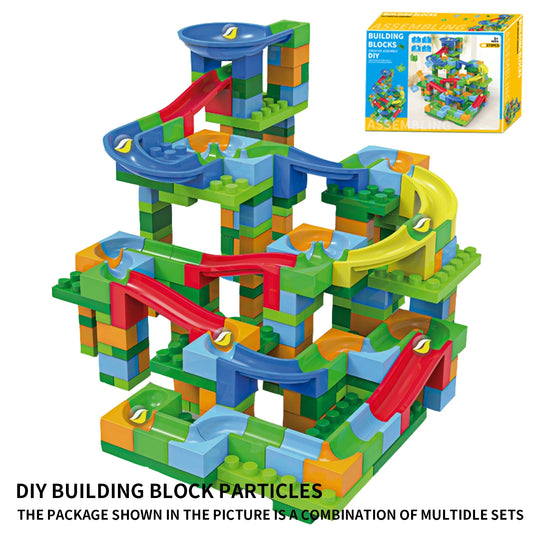 Children'S Building Block Toys Assembled With Ball Bearings, Versatile Slide For Boys