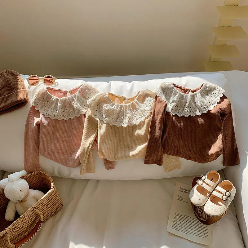 Judith Ruffled Edge Baby Knitwear Tops