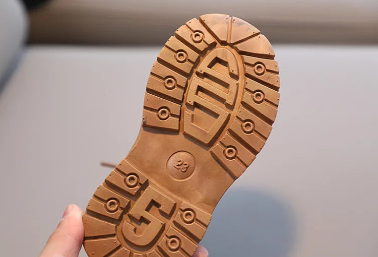Liam Winter Kids Combat Boots - Non-slip Footwear