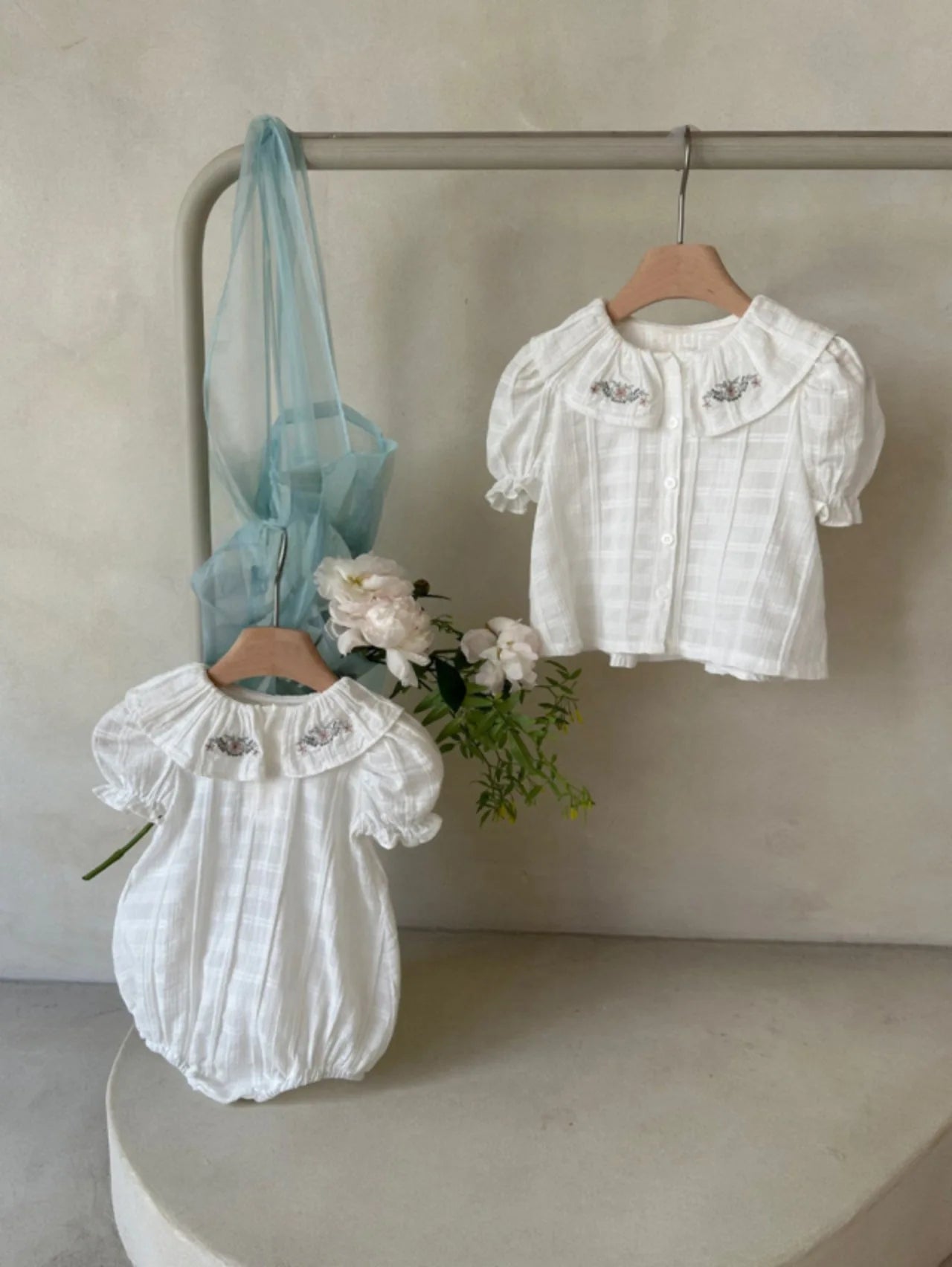 Ranselys Sweet Cute Baby Floral Collar Tops