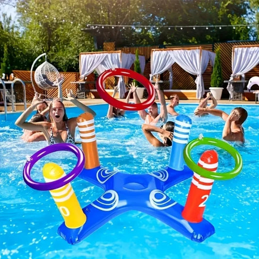 Yard Toss Game for Family - Ring Toss Games, Indoor and Outdoor Sports Toys, Beach Toys, Swimming Pool Toys