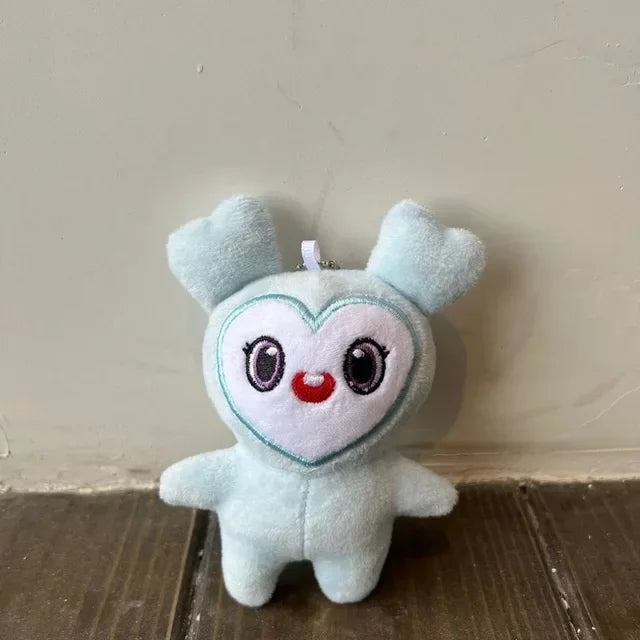9PCS/lot Lovelys Plush Korean Super Star Plush Toy Cartoon Animal TWICE Momo Doll Keychain Pendant for Fans Girls Birthday Gifts