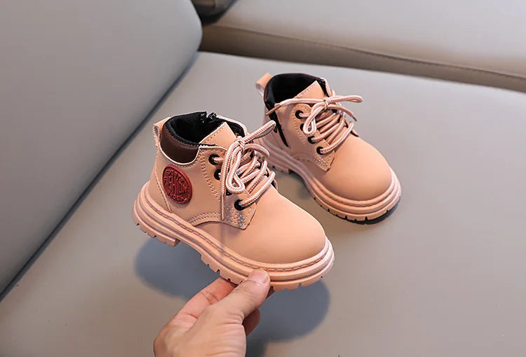 Liam Winter Kids Combat Boots - Non-slip Footwear