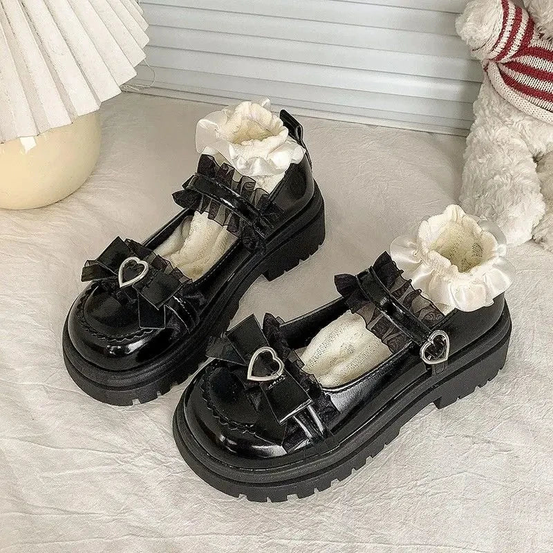 2025 Summer New School Girl JK Loafer Pumps Platform Shoes