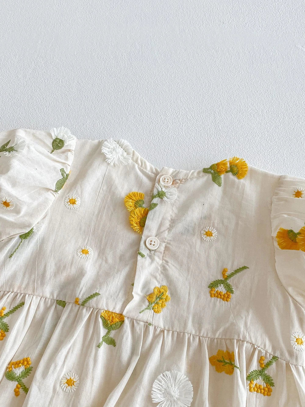 Daisy Embroidery Romper
