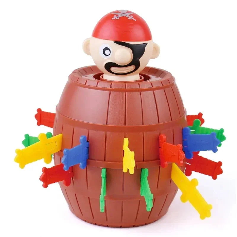 Funny Pirate Barrel Toy Sword Stab Jumping Pirate Game Board Children Halloween Toys Parent-child Interactive Toys for Kids Boys