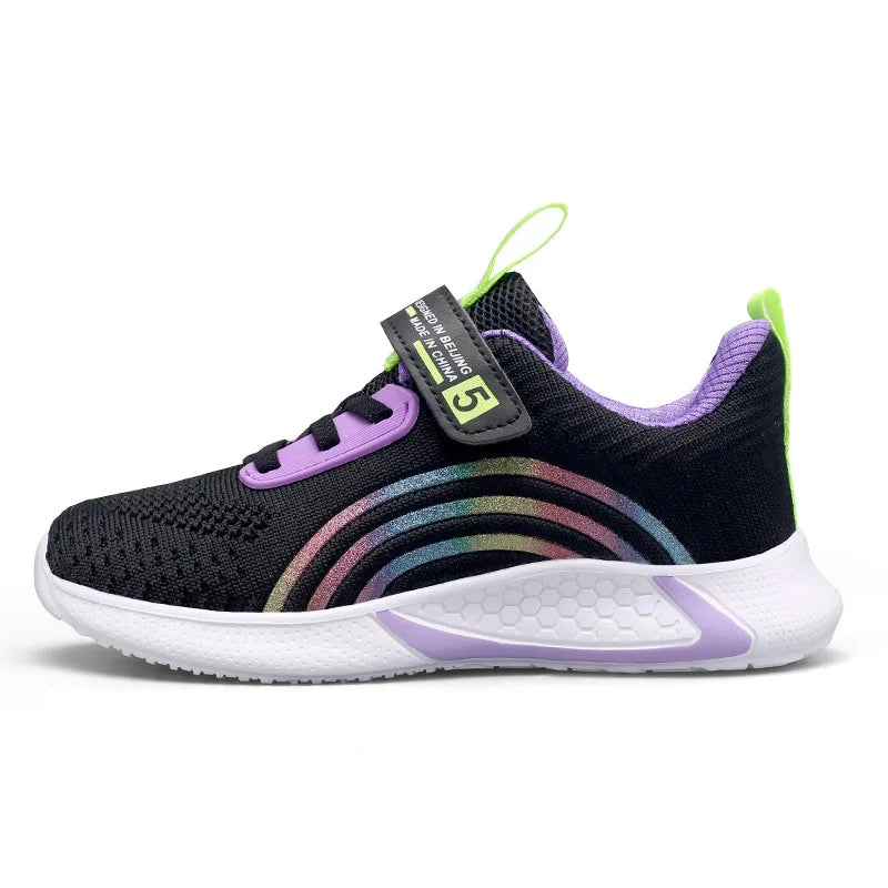 New Design Red Trainers Shoes for Kids Girls Comfortable Platform Girl Sports Shoes Large Size 38 Children's Running Sneakers
