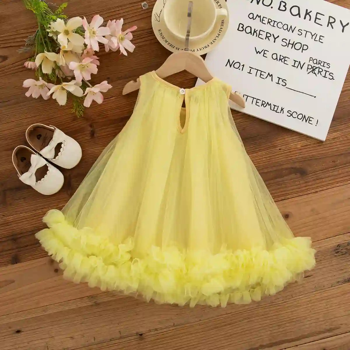 Mia Baby Girl Chiffon Dress - Princess Style for Summer Parties