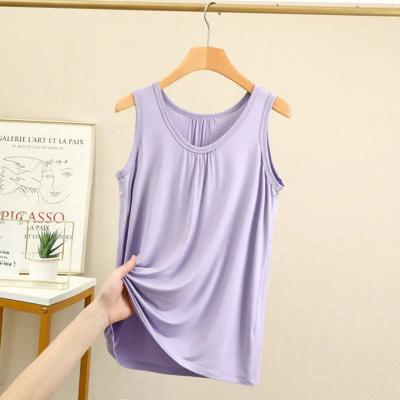 Sophia Tops Loose Folds Summer women Modal sleeveless - GuGuTon baby store - Baby Fashion - Toddlers Outfits - Babies Outfits - Toddler Clothes - Kids Clothing - Newborn Clothes - Newborn Wear - Kids Wear - Trending Clothes - Trending Outfits - Fall Fashion - Winter Fashion - Girls Clothes - Boys Clothes - Babies Wear - Kids Accessories - KidsWear - Summer Clothes - Summer Fashion - Summer Trend - Falls Sweaters - Tops - Bottom - Jeans - Blouse - Dresses - Newborn Dresses - Toys