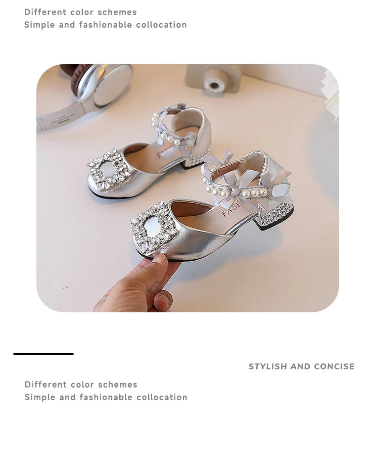 Girls' Princess High Heels 2025 Summer New Fashion