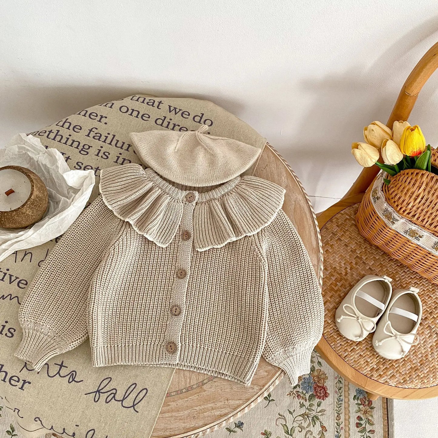 Camila Fashion Ruffle Collar Sweater Top