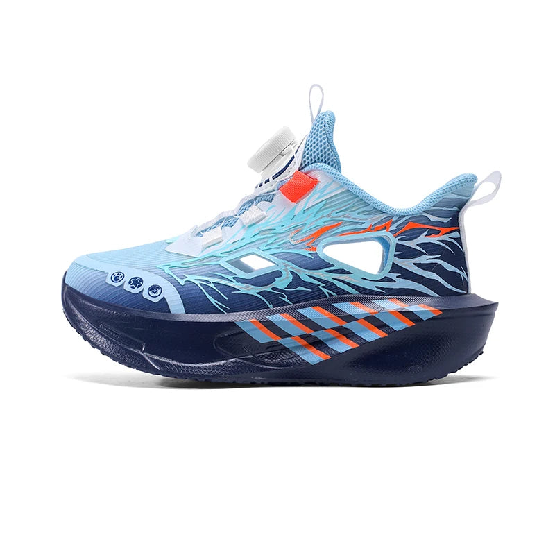 Children Sport Shoes Boys Girls Summer Hollow Fashion Leisure Lightweight Tennis Shoes Soft Bottom Rebound Outdoor Walking Shoes