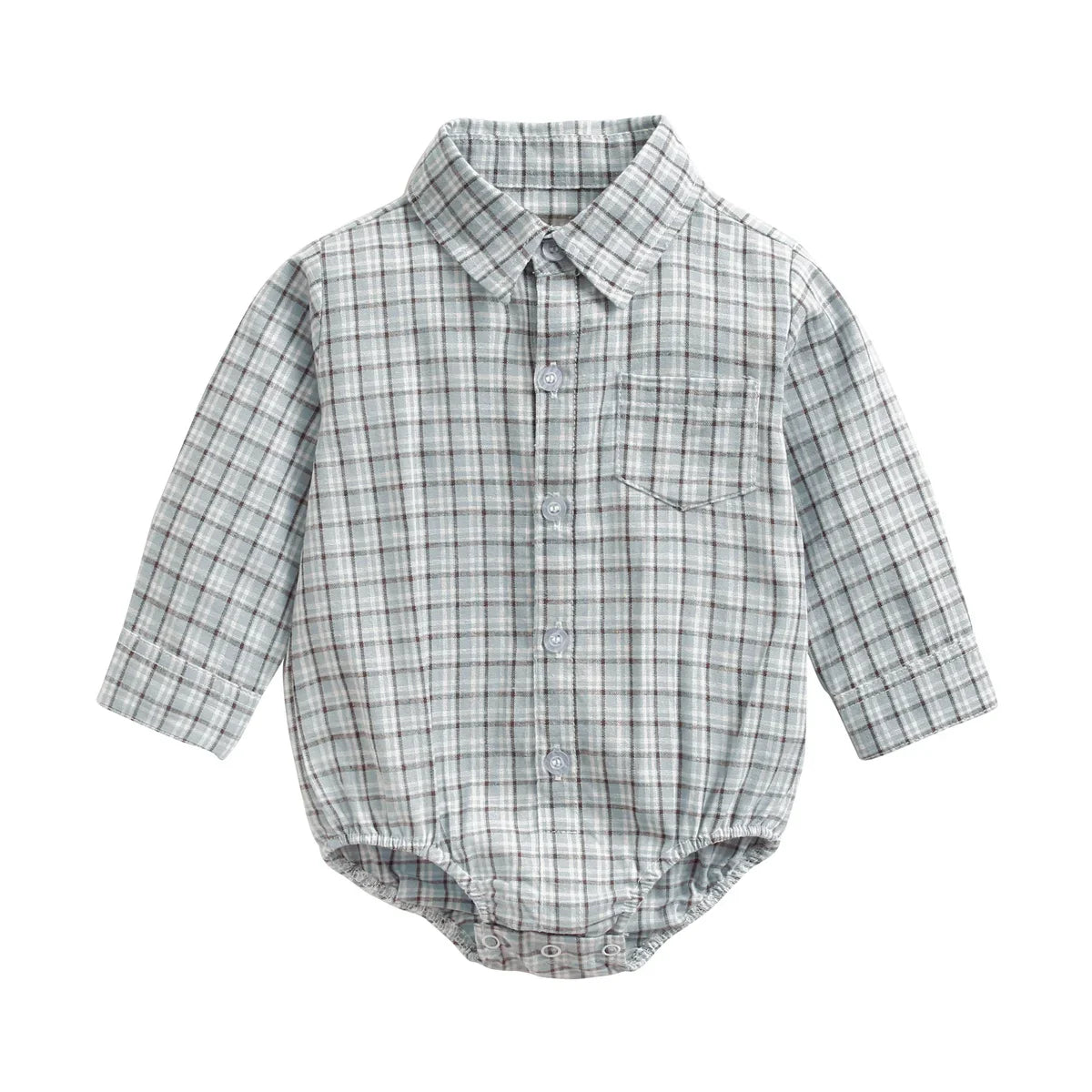 Boys Button Up Bodysuit