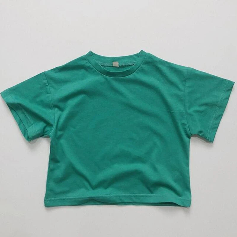 Miguel Cotton Short Sleeve Solid Tees - GuGuTon baby store - Baby Fashion - Toddlers Outfits - Babies Outfits - Toddler Clothes - Kids Clothing - Newborn Clothes - Newborn Wear - Kids Wear - Trending Clothes - Trending Outfits - Fall Fashion - Winter Fashion - Girls Clothes - Boys Clothes - Babies Wear - Kids Accessories - KidsWear - Summer Clothes - Summer Fashion - Summer Trend - Falls Sweaters - Tops - Bottom - Jeans - Blouse - Dresses - Newborn Dresses - Toys