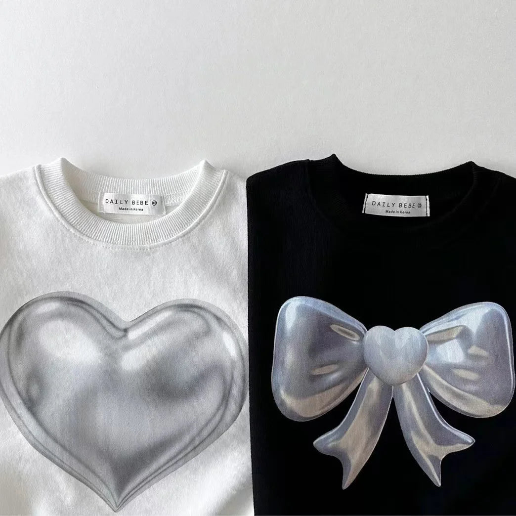 Cartoon Printed Sweatshirts Pullover Kid's Long Sleeves