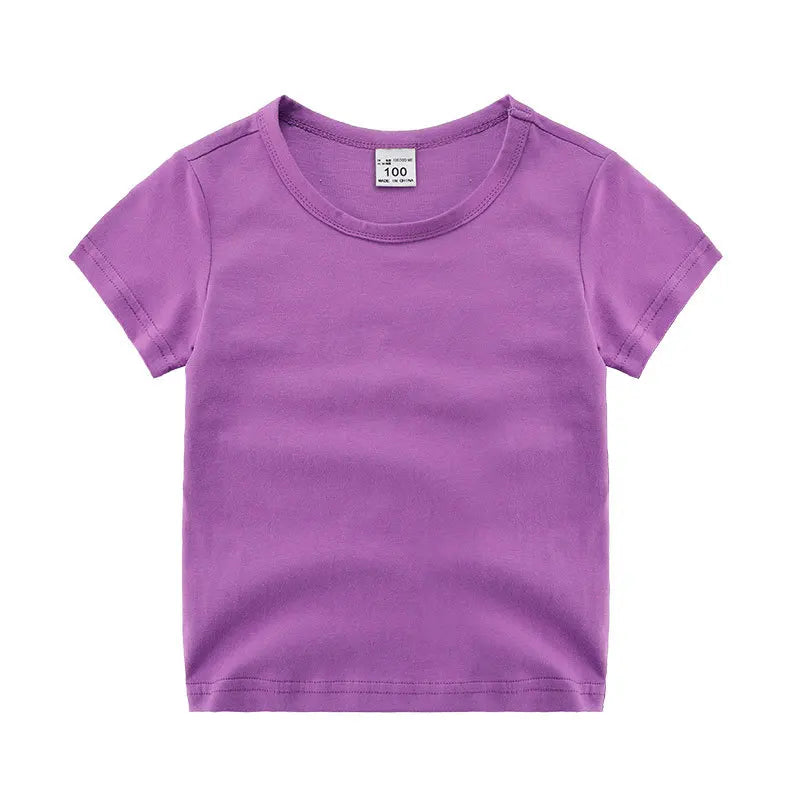 Abigail Summer Kids Sleeve T-Shirt Girls Cotton pure color - GuGuTon baby store - Baby Fashion - Toddlers Outfits - Babies Outfits - Toddler Clothes - Kids Clothing - Newborn Clothes - Newborn Wear - Kids Wear - Trending Clothes - Trending Outfits - Fall Fashion - Winter Fashion - Girls Clothes - Boys Clothes - Babies Wear - Kids Accessories - KidsWear - Summer Clothes - Summer Fashion - Summer Trend - Falls Sweaters - Tops - Bottom - Jeans - Blouse - Dresses - Newborn Dresses - Toys