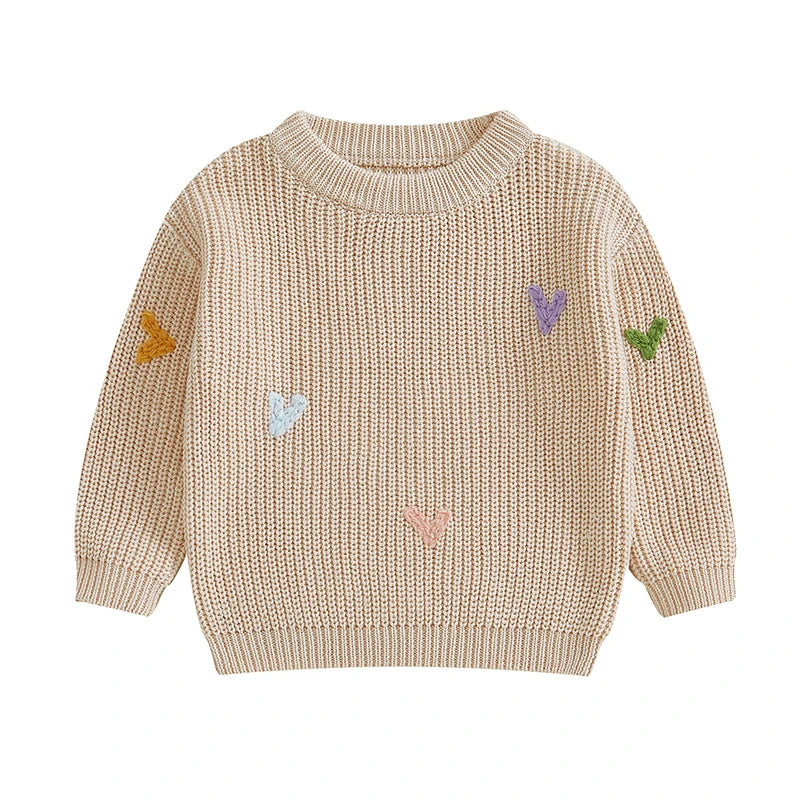 AMANDA Valentine s Day Love Heart Pattern Knitted Sweater