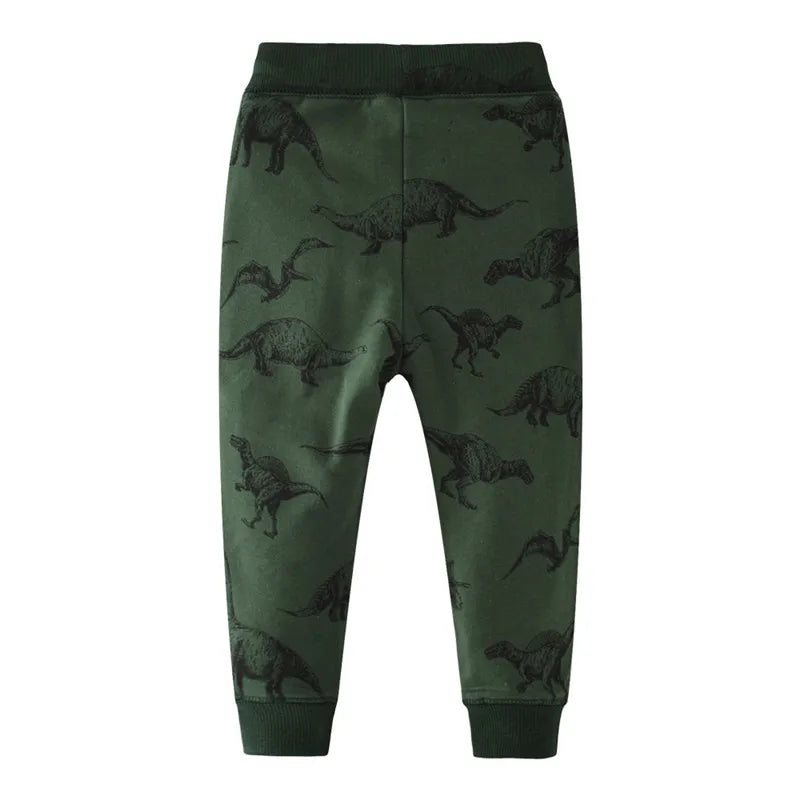 Izan Sweatpants Trousers Autumn Spring Dinosaur Drawstring Baby