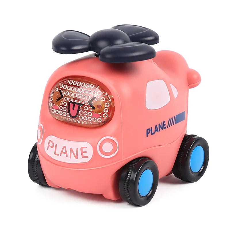 Baby Car Toys for 6 12 Months Friction Car Infant Soft Rubber Inertial Push and Go